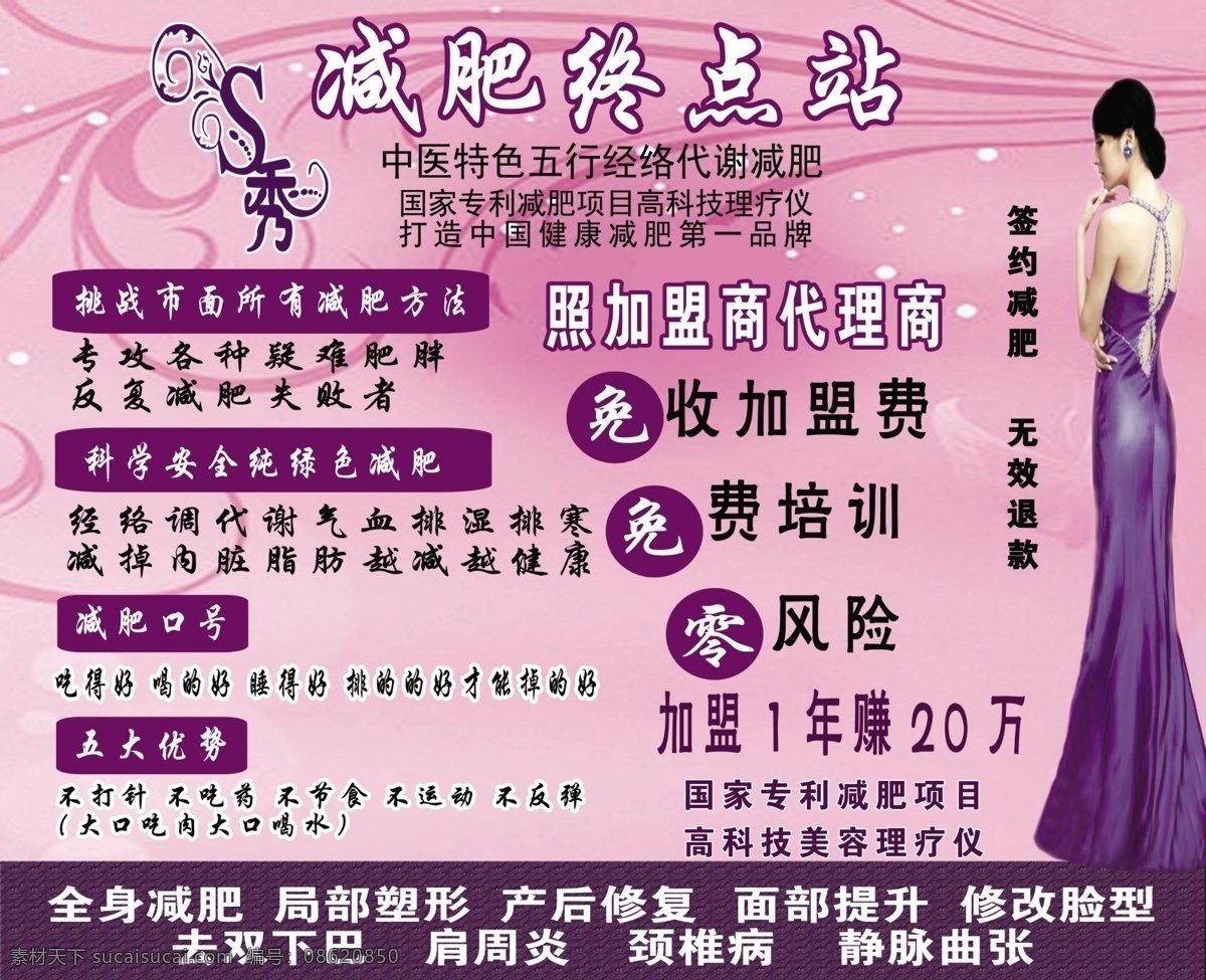 减肥养生 健康 减肥 养生 理疗 排毒 分层
