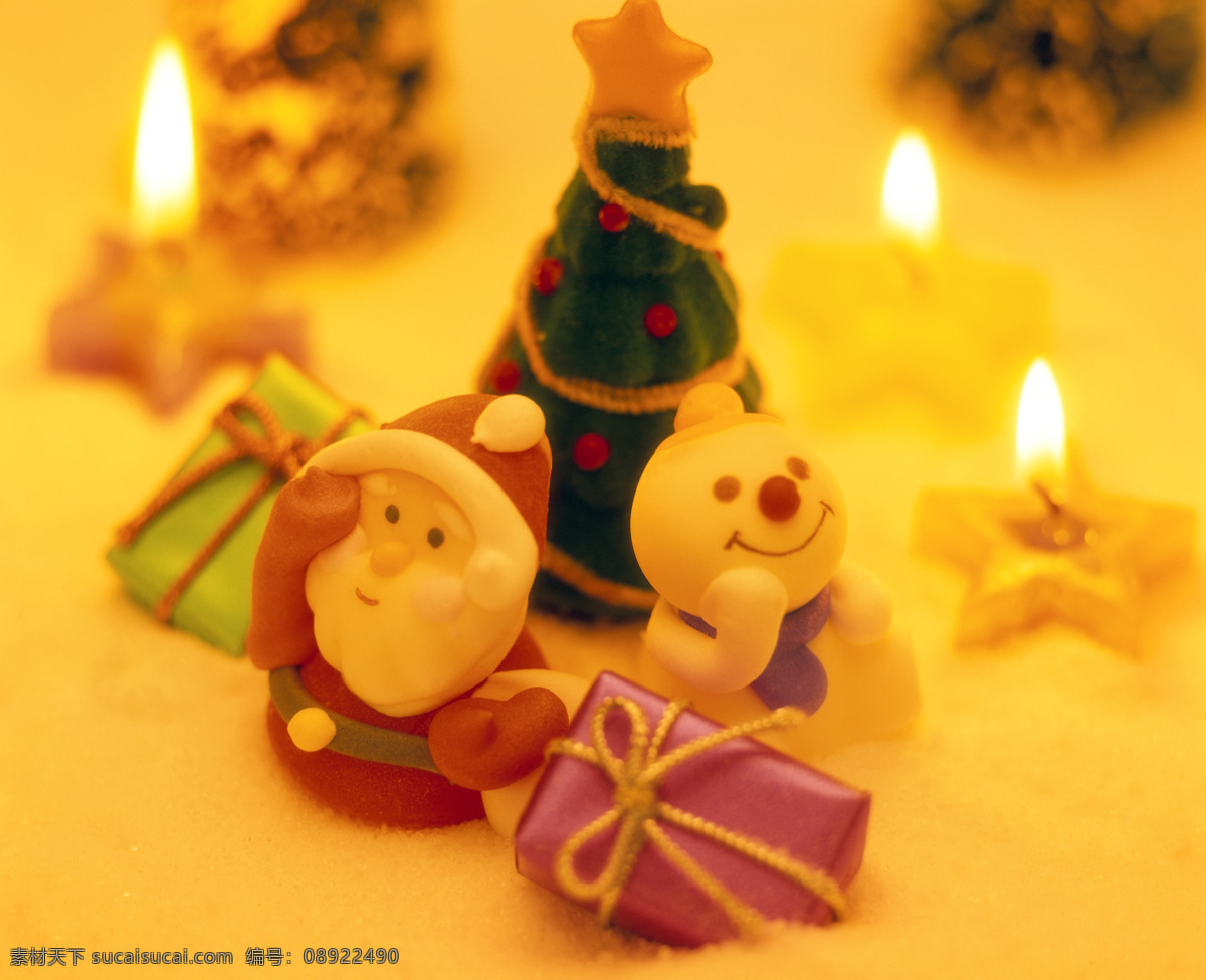 圣诞老人 雪人 节日素材 圣诞节 喜庆 节日 圣诞物品 高清图片 节日庆典 生活百科 黄色