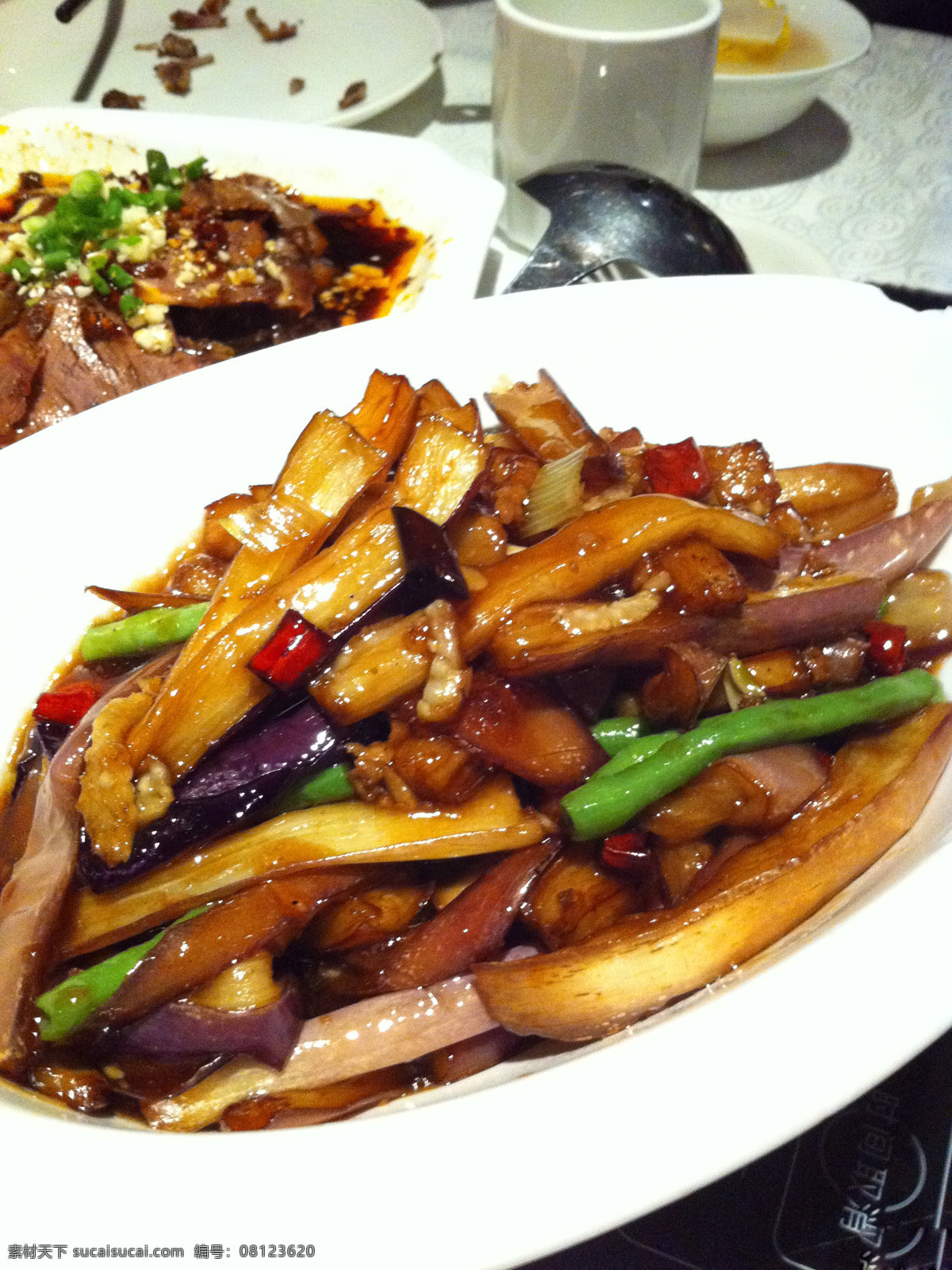 茄子烧豆角 豆角烧茄子 豆角 茄子 豆角烧紫茄 传统美食 餐饮美食