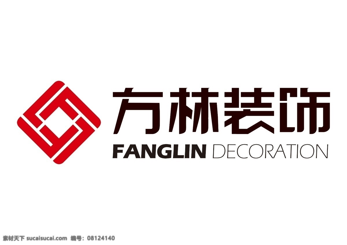 方林 装饰 方林logo 方 林 logo 装饰logo 图标图形 logo设计