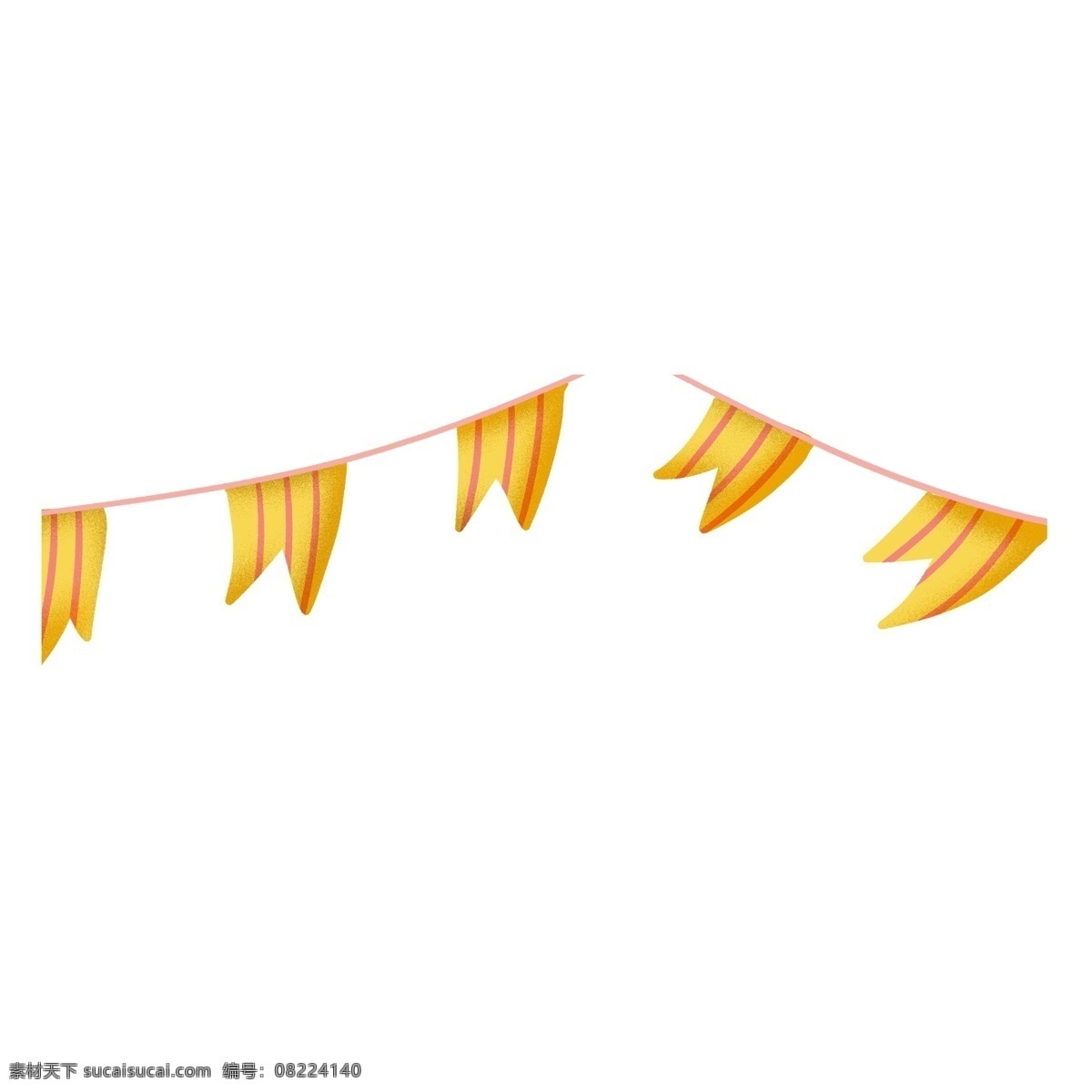 手绘 简约 彩色 吊 旗 装饰 png元素 彩色吊旗 免抠元素 装饰素材 透明素材