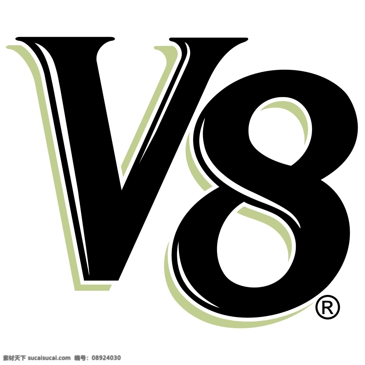 v8 矢量标志下载 免费矢量标识 商标 品牌标识 标识 矢量 免费 品牌 公司 白色