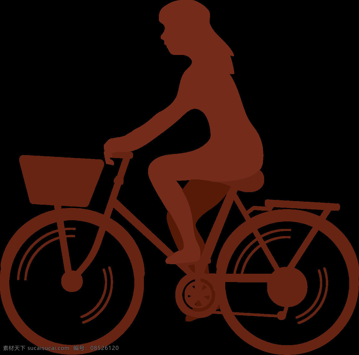 棕色 自行车 剪影 免 抠 透明 图 层 共享单车 女式单车 男式单车 电动车 绿色低碳 绿色环保 环保电动车 健身单车 摩拜 ofo单车 小蓝单车 双人单车 多人单车
