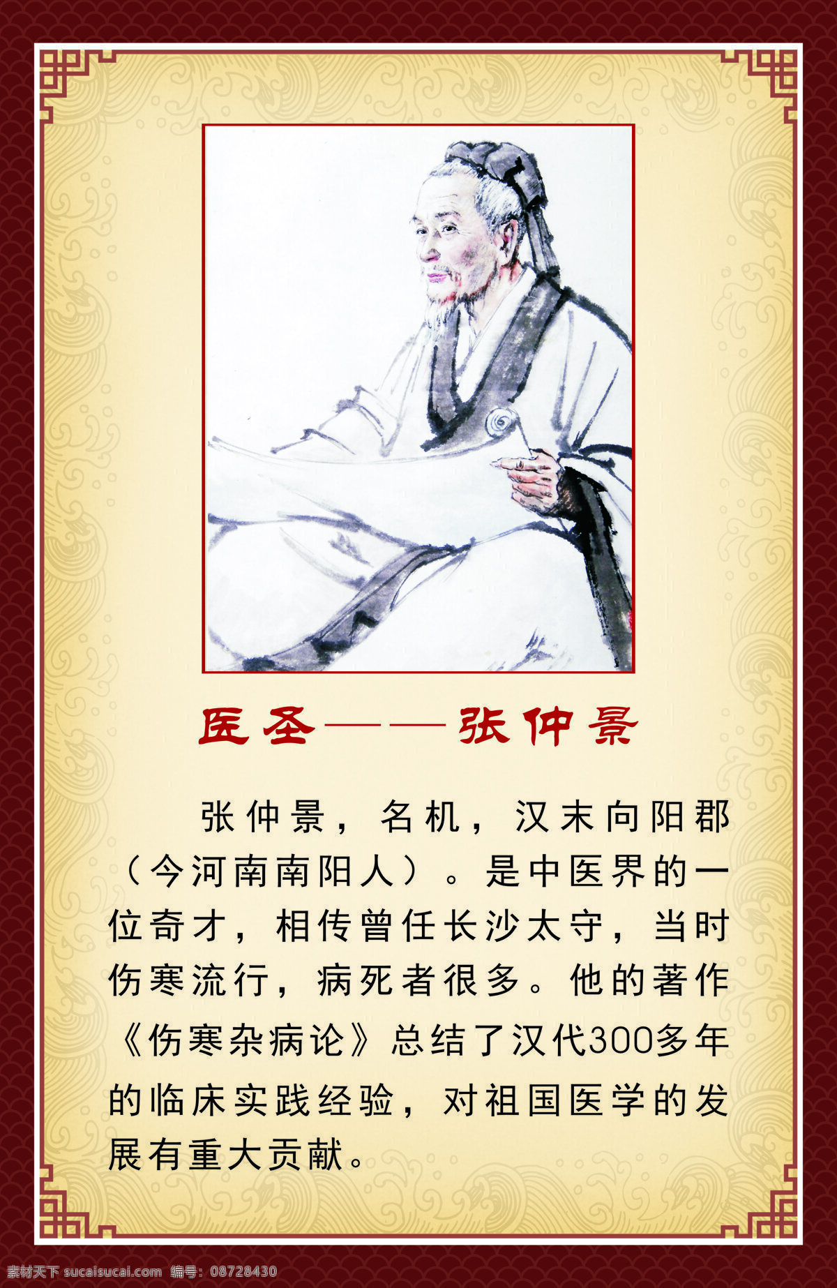 名医简介 边框 底纹 李时珍 名医 孙思邈 医师简介 医院展板 展板模板 中医海报 黄帝 张仲景 中医矢量素材 名医展板 名医人物 原创设计 原创展板