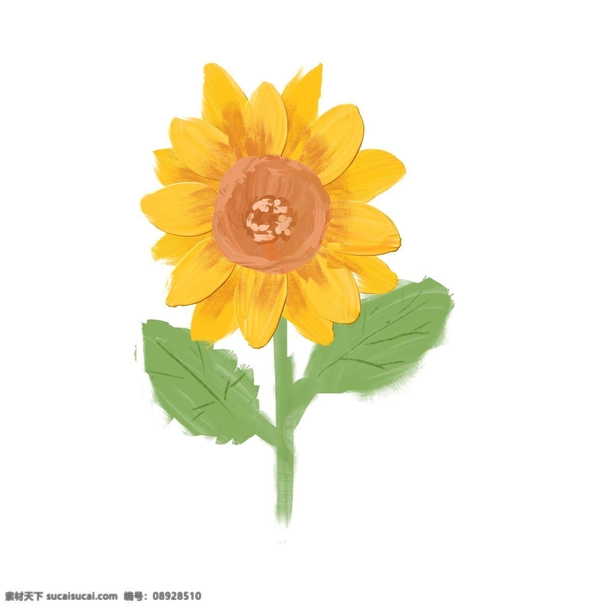 欧式 油画 风 花卉 花朵 免 扣 向日葵 欧风 油画风 向阳花 花草 花 绿叶 叶子 免扣 手绘