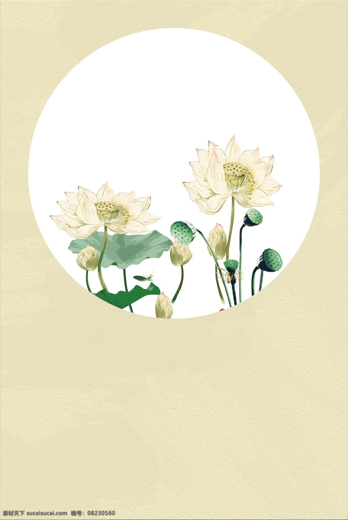 古风 工笔画 花叶 背景 图 荷花 花蝶 工笔画花 菱形 构图 中国风 宣纸纸纹 做旧背