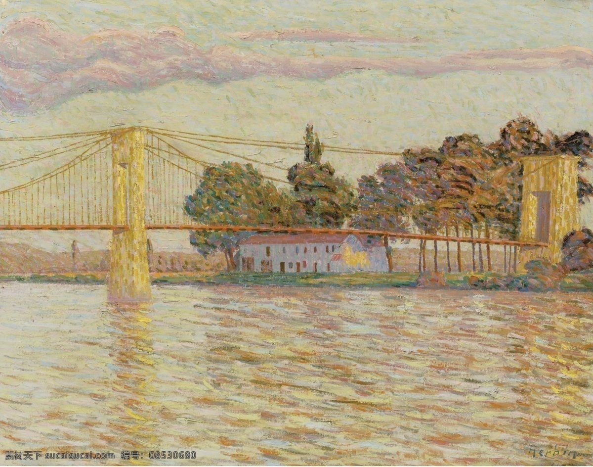 壁画 草原 长江 城镇 大桥 大树 风景 河流 桥梁 小城 江河 田野 农田 野外 青草 自然 美景 景色 景观 绿色 树木 绿树 油画 欧洲油画 珍藏 馆藏 精品 装饰画 美术 精美油画 名画 名作 艺术品 欧式绘画 绘画书法 文化艺术 大师作品 美术作品 油画绘画 家居装饰素材