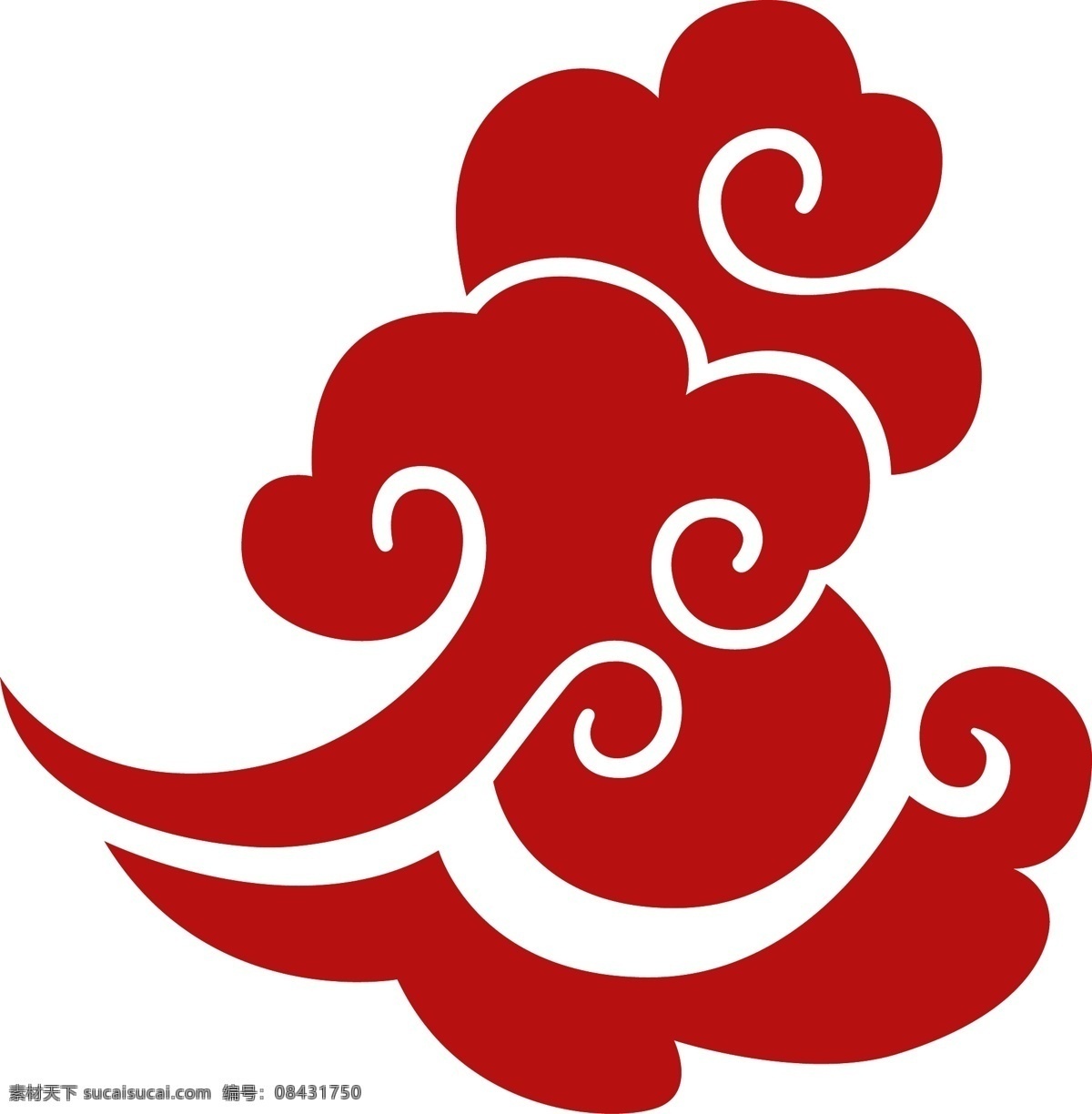 朱砂 红中 国风 祥云 朱砂红 中国风 元素图案 装饰图案