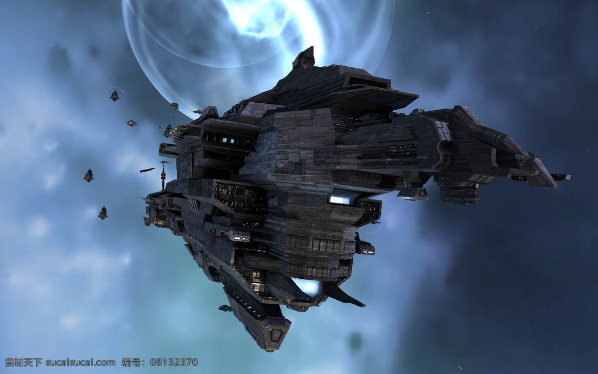 星球战舰 科幻 宇宙 宇宙飞船 超时空 动漫风景