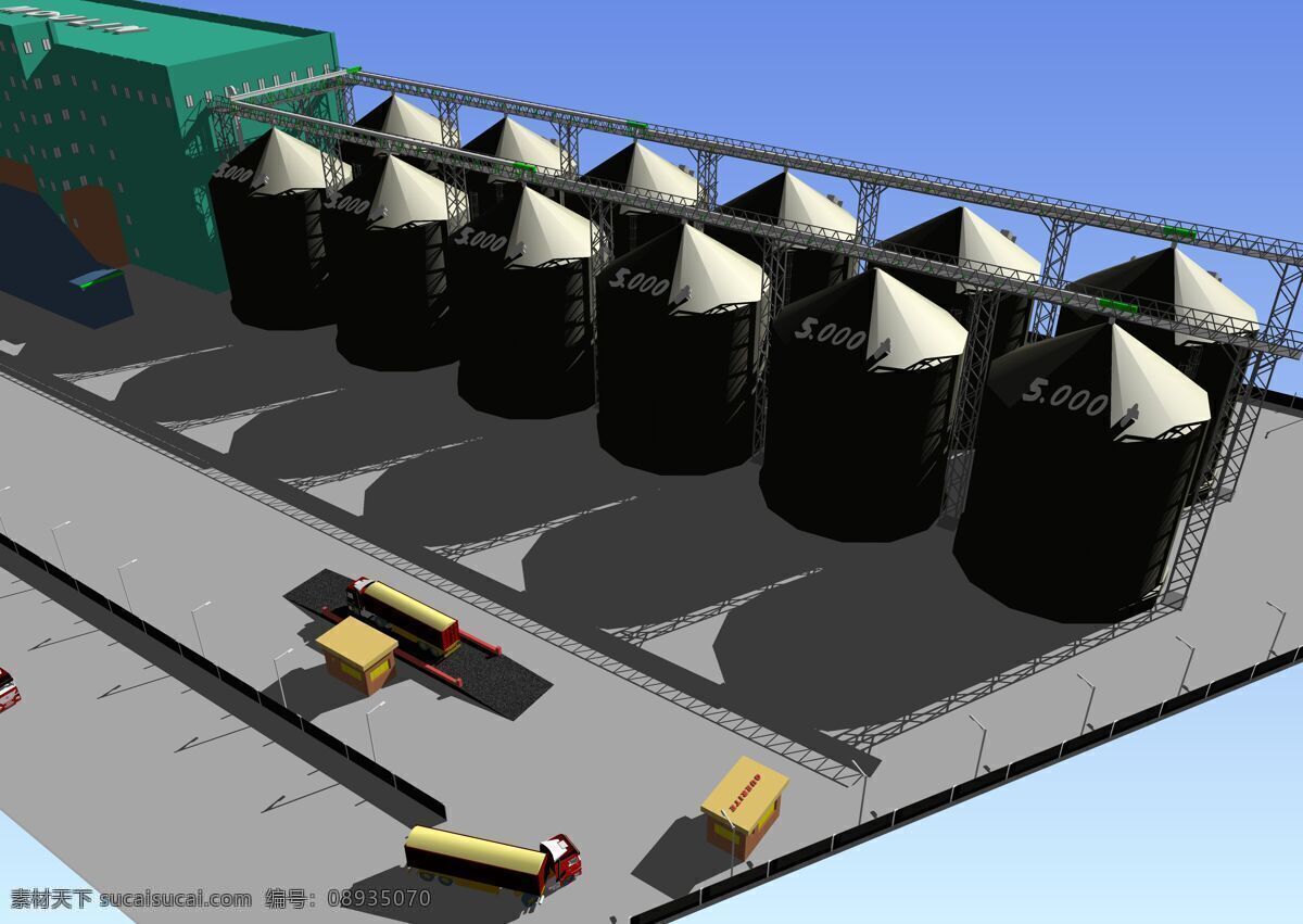 布基纳法索 厂 项目 工业设计 3d模型素材 建筑模型