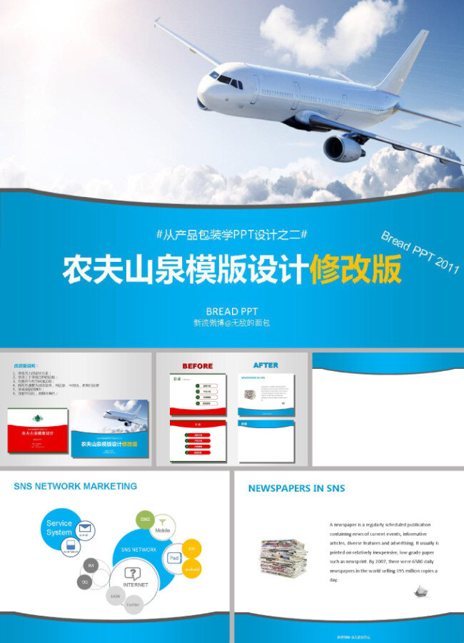 农夫山泉 产品 包装设计 模版 白云 航空 蓝天 设计行业 运输 包装行业 商务 模板