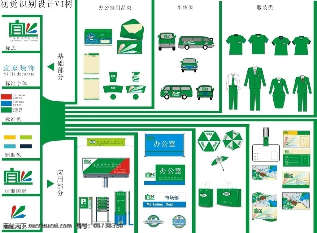 树状图 vi 设计vi 视觉识别 vi设计 矢量