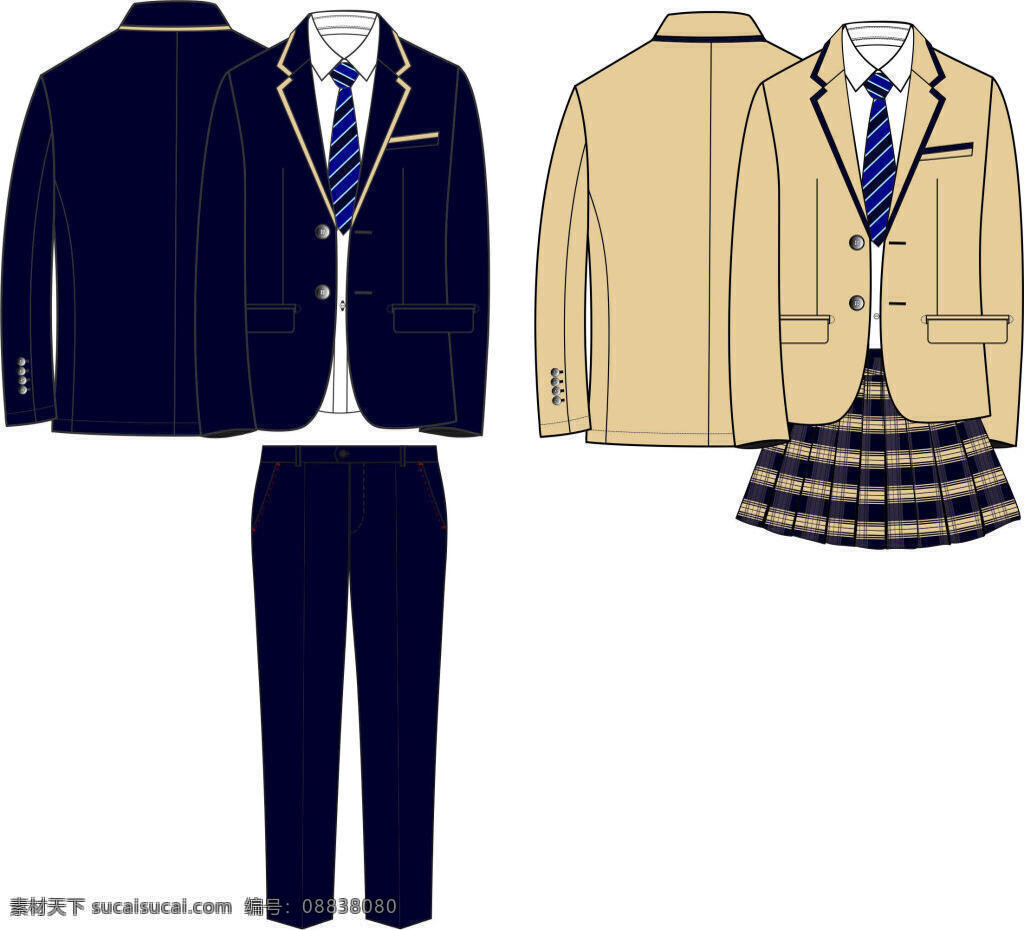 西装 模板 校服 工装 西装模板 西装设计 工装设计