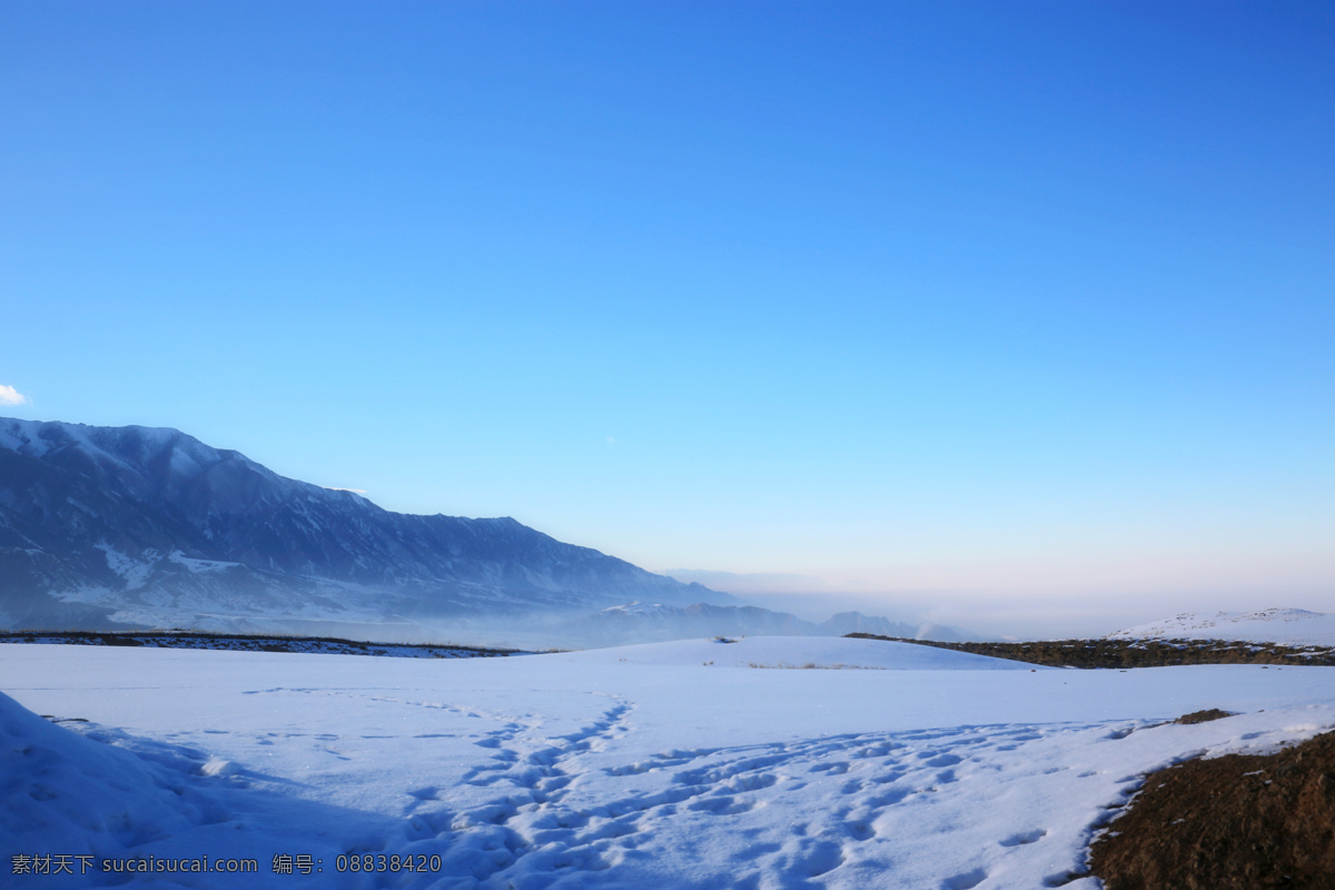 雪地 雪 白雪 冬雪 雪景 天山雪 天山牧场 冬天的雪 雪原 雪山 旅游 雪中景1 自然风景 自然景观