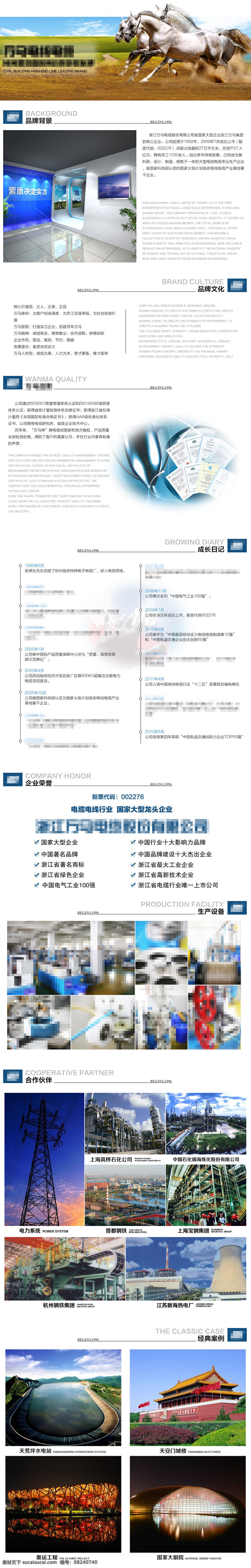 品牌故事 ideapie 展示页 大图 商务 网页 单页 时尚 源文件 简介 白色