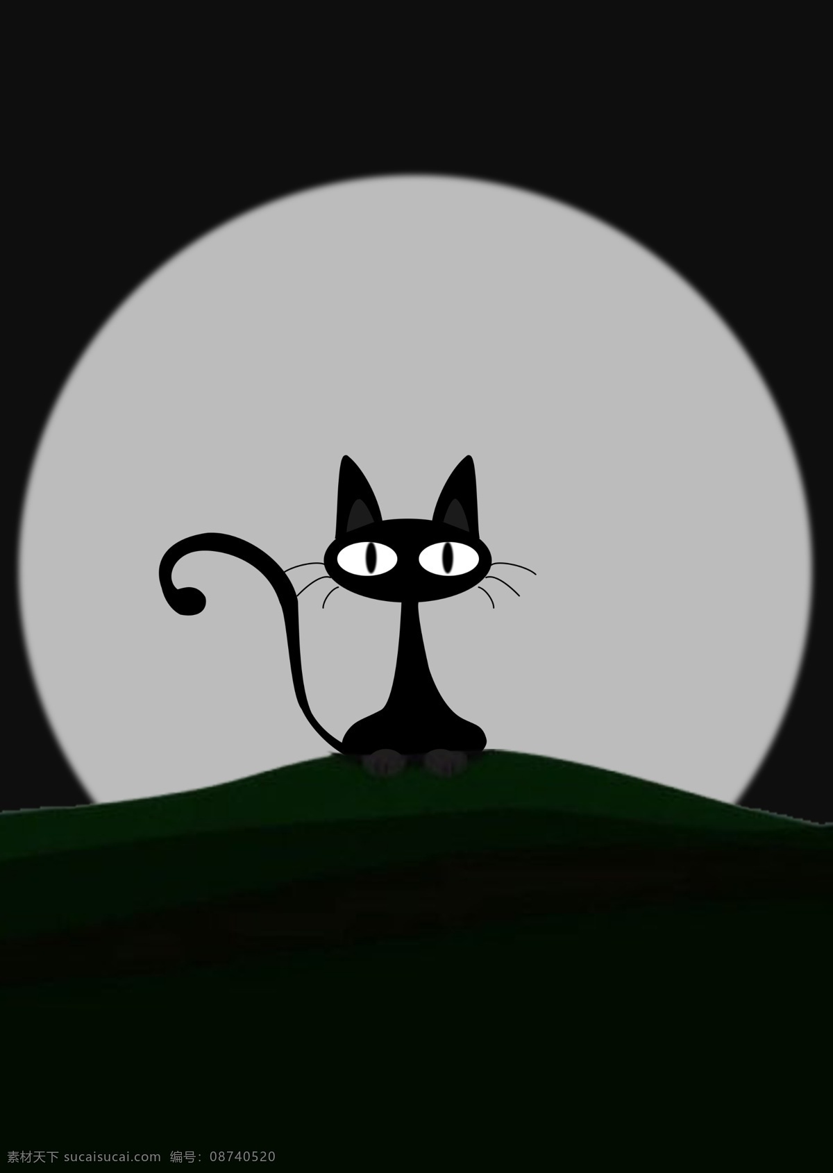 黑色小猫 背景材料 桌面 屏保