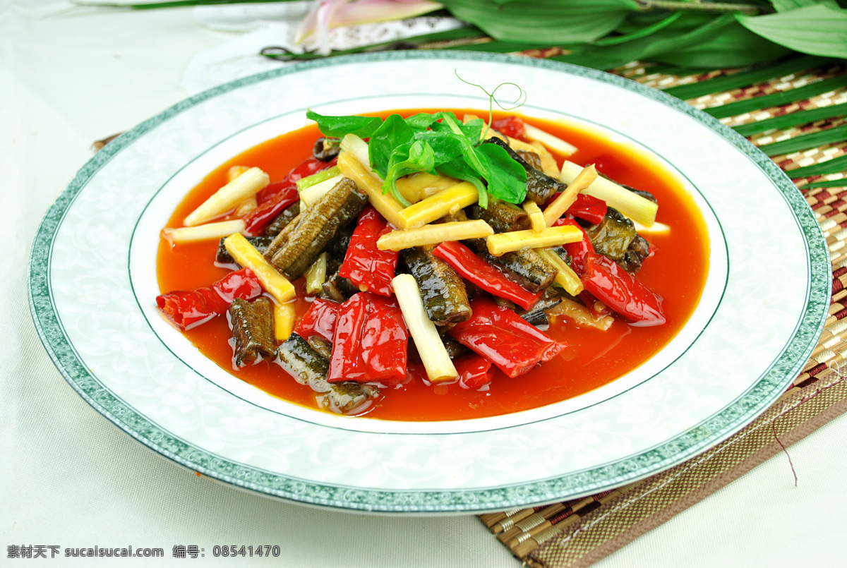 泡椒鳝片 鳝鱼 泡椒 弯豆尖 鳝片 热菜 美食 中餐 川菜 中国菜 美味 酒楼 酒店 中餐馆 菜馆 馆子 中餐美食摄影 传统美食 餐饮美食 中餐热菜摄影