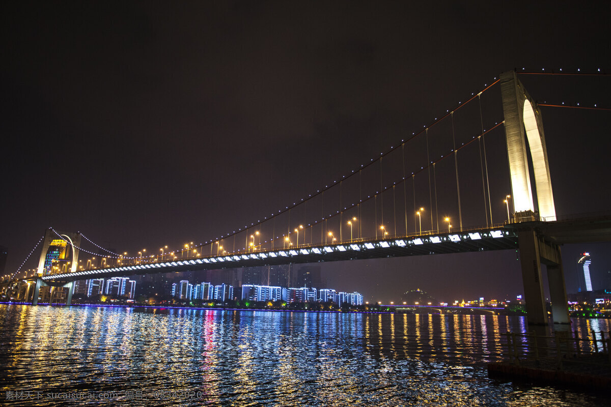 柳州 红光 桥 夜景 柳州夜景 红光桥 江景 大桥 灯光 自然景观 建筑景观