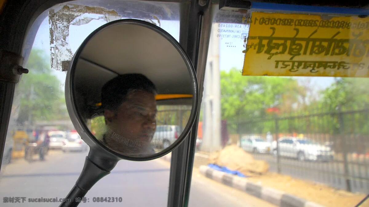 嘟嘟 车 司机 在后 视镜 反射 摘要 人 运输 嘟嘟车 出租车 城市 旅行 旅游 亚洲的 车辆 开车 印度 india17 镜子 翼镜 反映