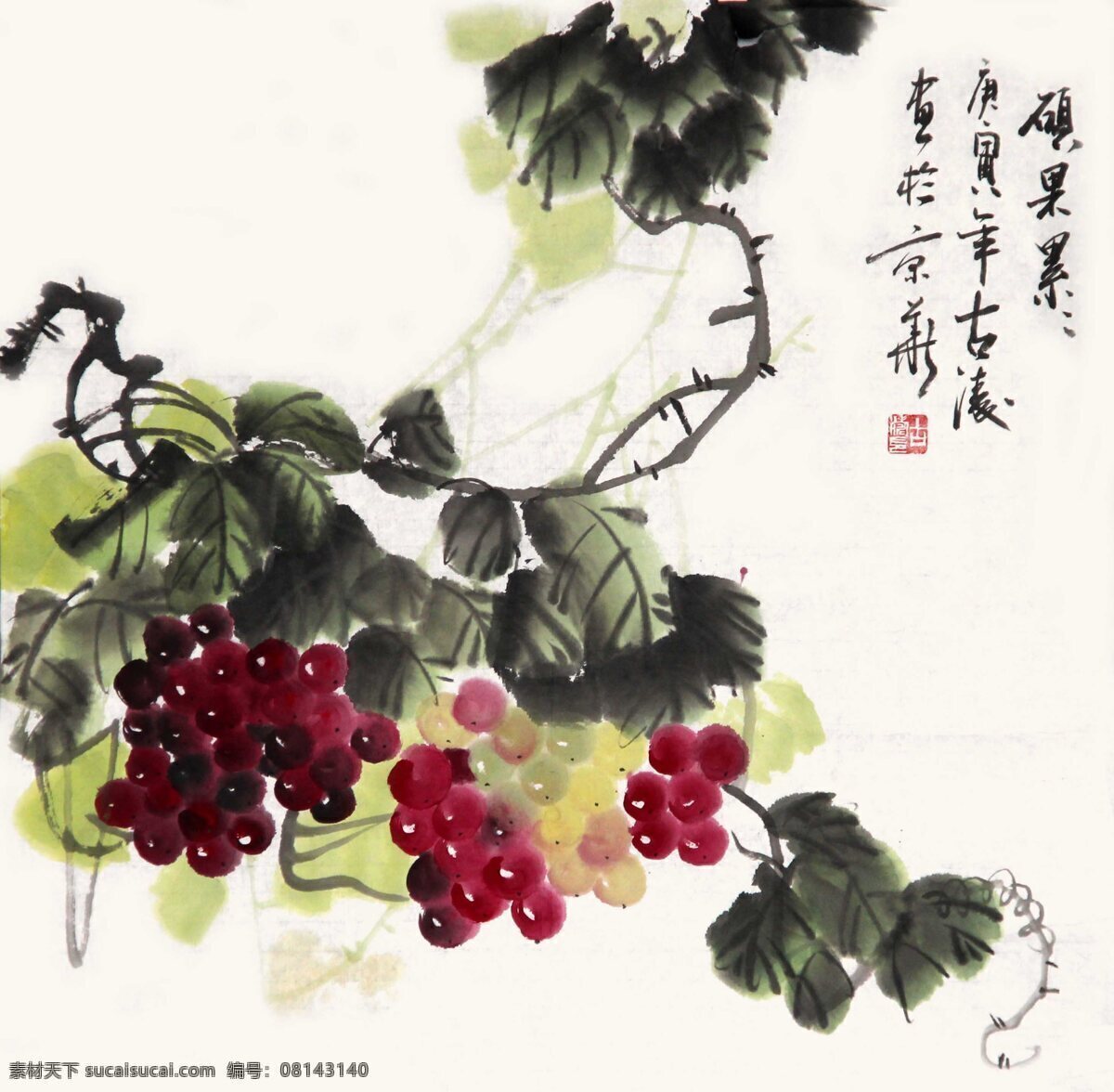 葡萄 国画 非 高清 水墨 中国画 绘画 画家作品 墨迹 古典 绘画书法 文化艺术