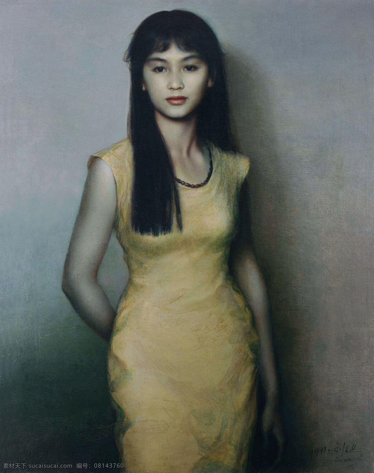 幽思 美术 油画 现代油画 人物画 人物 女人 女子 靓女 美丽 动作 表情 姿态 服饰 油画艺术 油画作品12 绘画书法 文化艺术