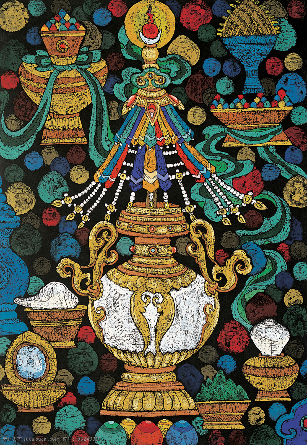 版画 作品 藏族 抽象 抽象画 抽象色彩 绘画 精美 民族 手绘 西藏 尚基卓玛 木版 祥巴 艺术 文化艺术