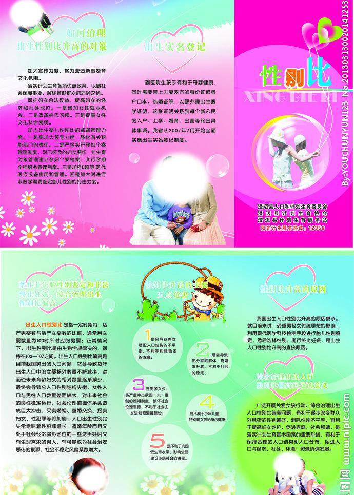 性别比 夫妻 计生 男孩 女孩 三折页 生活百科 矢量图库 一家三口 优生优育 医疗保健 矢量 海报 其他海报设计