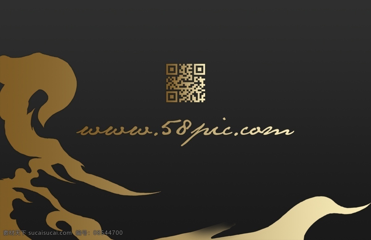 中国 风 金色 祥云 房地产 名片 名片模板 名片设计 名片背景 名片素材 商务名片 广告名片 科技 企业 渐变名片 电脑名片 二维码名片 装饰名片 建筑名片 it名片 个人名片 高档 通用 黑金
