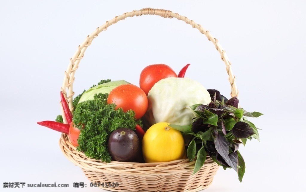 西红柿 茄子 包菜 蕃茄 辣椒 洋葱 胡萝卜 一篮蔬菜 香菜 水果蔬菜 蔬菜水果 蔬菜 生物世界
