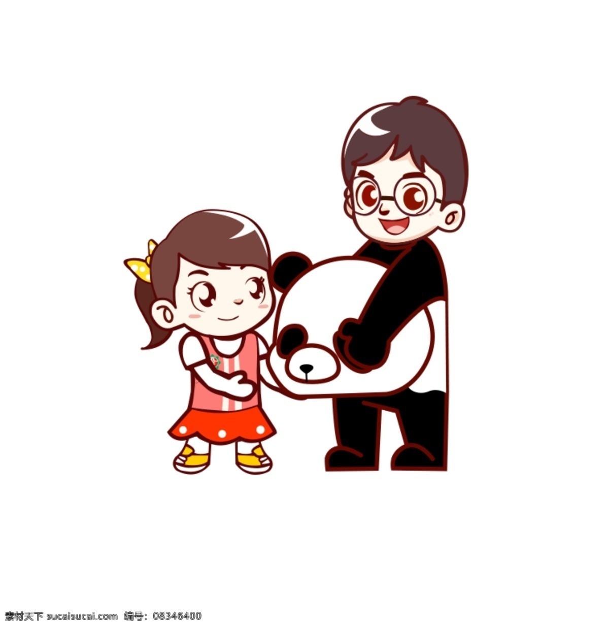 社会主义 和谐 价值观 图说 熊猫 陪 小孩 玩 陪孩子玩