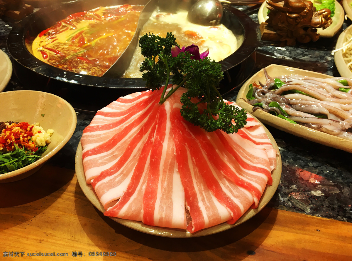 牛肉 火锅 美食 海报