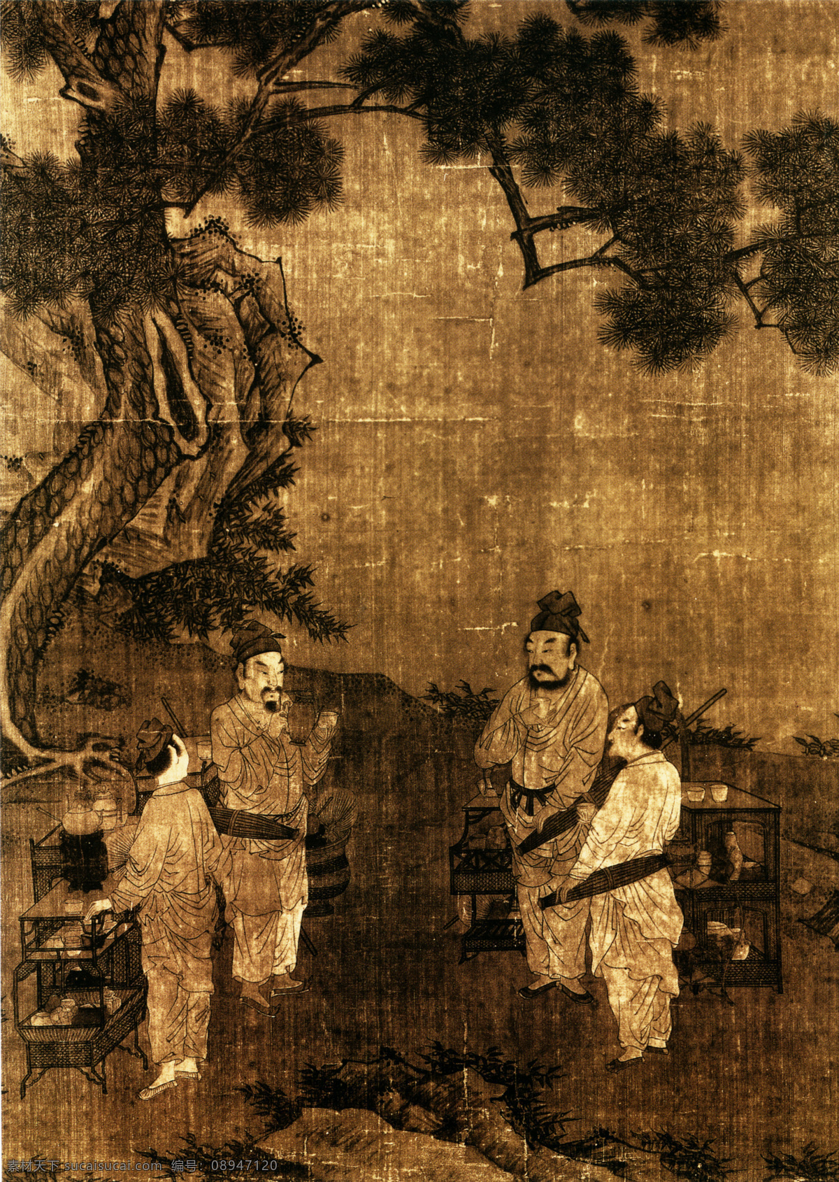 古代 人物 壁画 宫廷人物 古代人物 人物画像 中国风 中国文化 中华艺术绘画 文化艺术