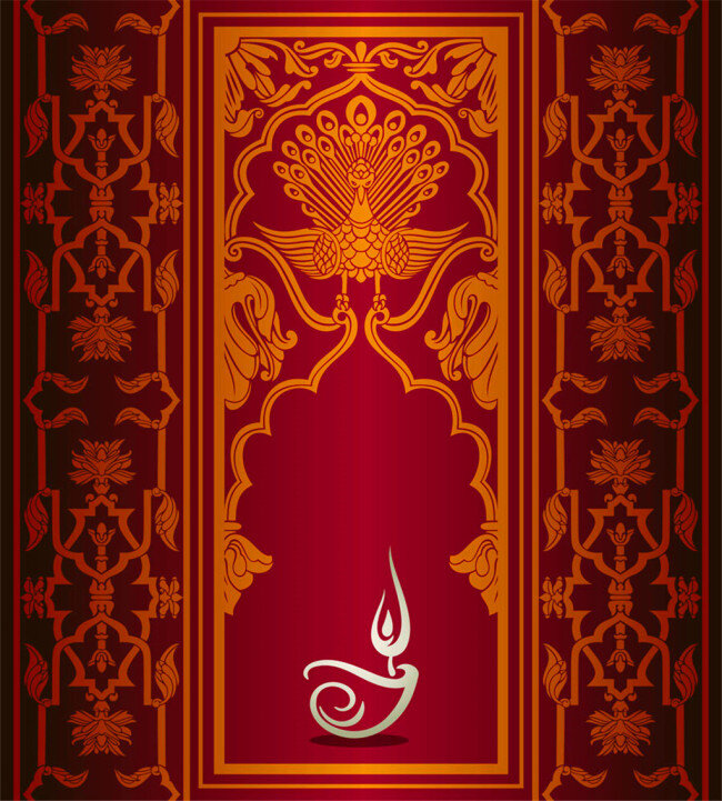 印度 花纹 蜡烛 图案 广告 背景 背景素材 素材免费下载 底纹背景