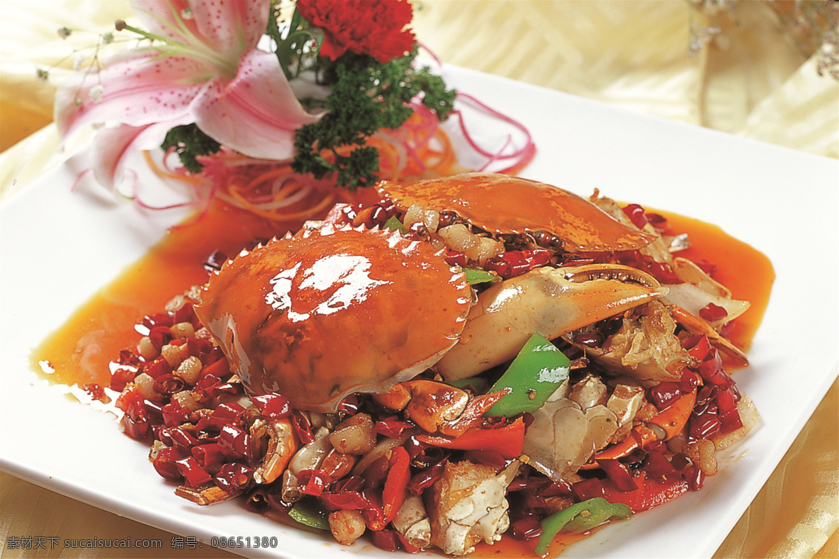 香辣蟹 美食 传统美食 餐饮美食 高清菜谱用图