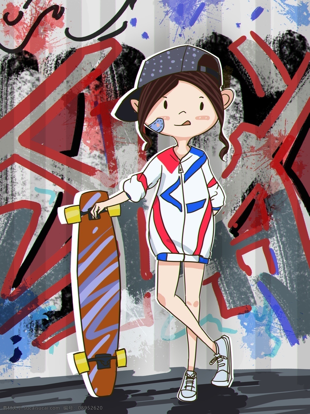 世界 滑板 日 女孩 世界滑板日 滑板日 滑板女孩 滑板男孩 涂鸦 街头 街头滑板