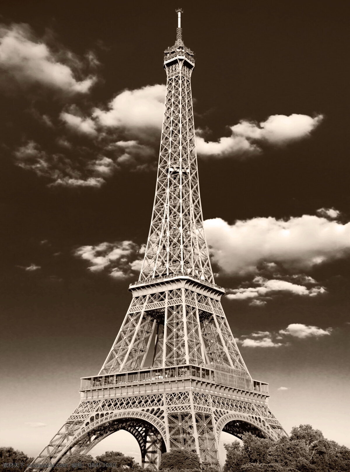 巴黎埃菲尔铁塔 高清 铁塔 巴黎 法国 建筑