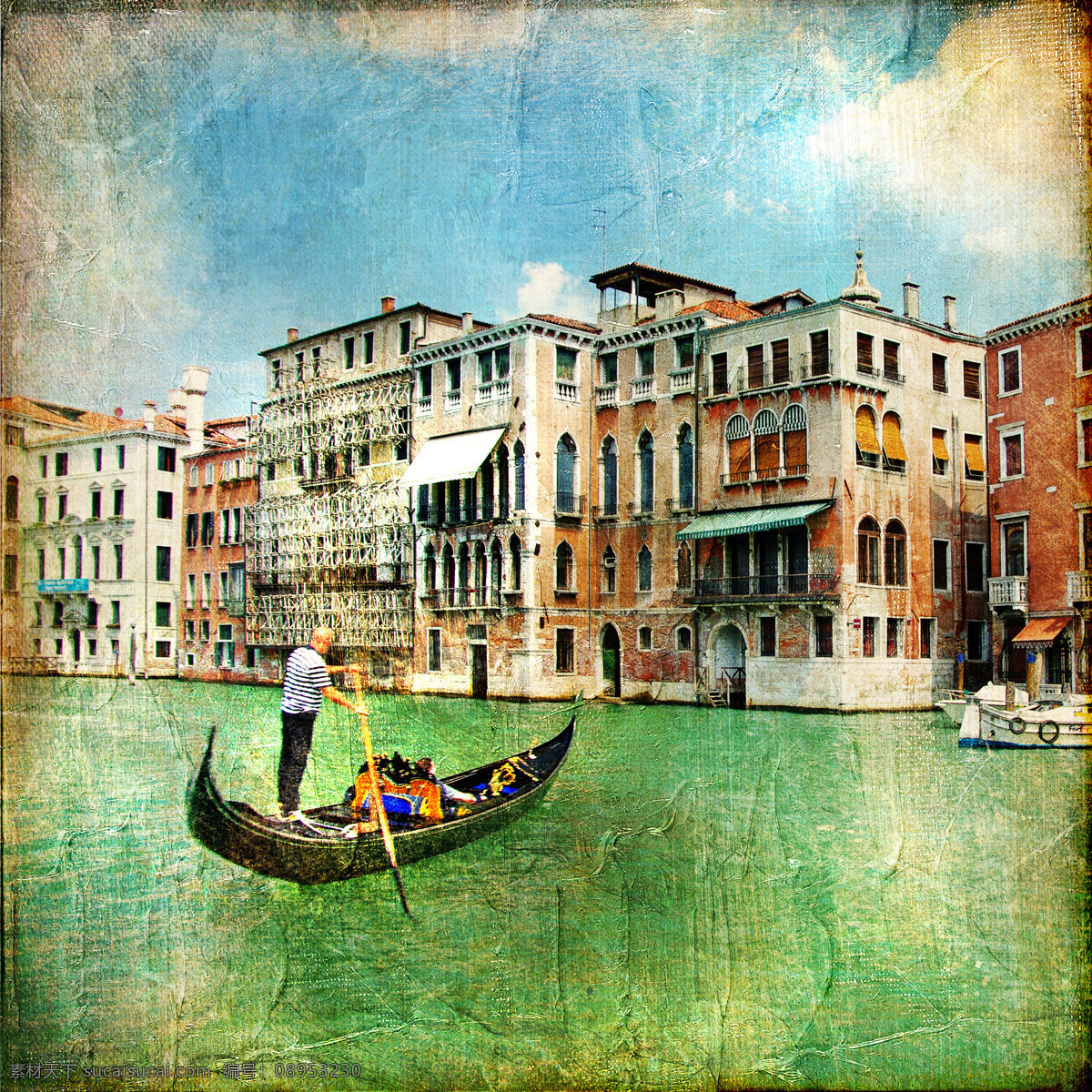 威尼斯 小河 风景 照片 威尼斯风景 小河风景 小船 水城威尼斯 意大利 旅游景点 美丽风景 怀旧 城市 相片 怀旧风景照片 其他风光 自然景观 黑色