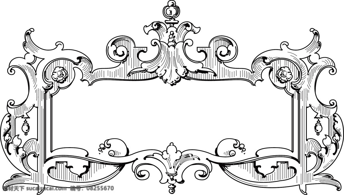 欧式 华丽 装饰 框 矢量 欧洲风格 矢量素材 矢量图 其他矢量图