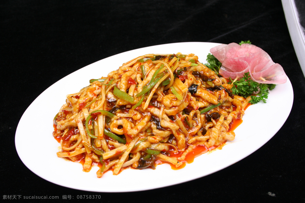 鱼香肉丝 美食 传统美食 餐饮美食 高清菜谱用图