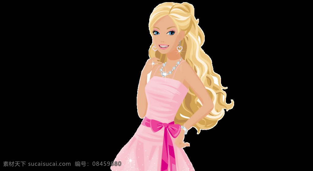 png元素 芭比 免抠元素 少女 透明素材 玩偶 芭比娃娃 元素