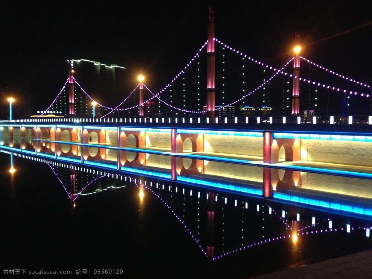 新疆 库尔勒 孔雀河 夜景 桥 夜景桥 国内旅游 旅游摄影