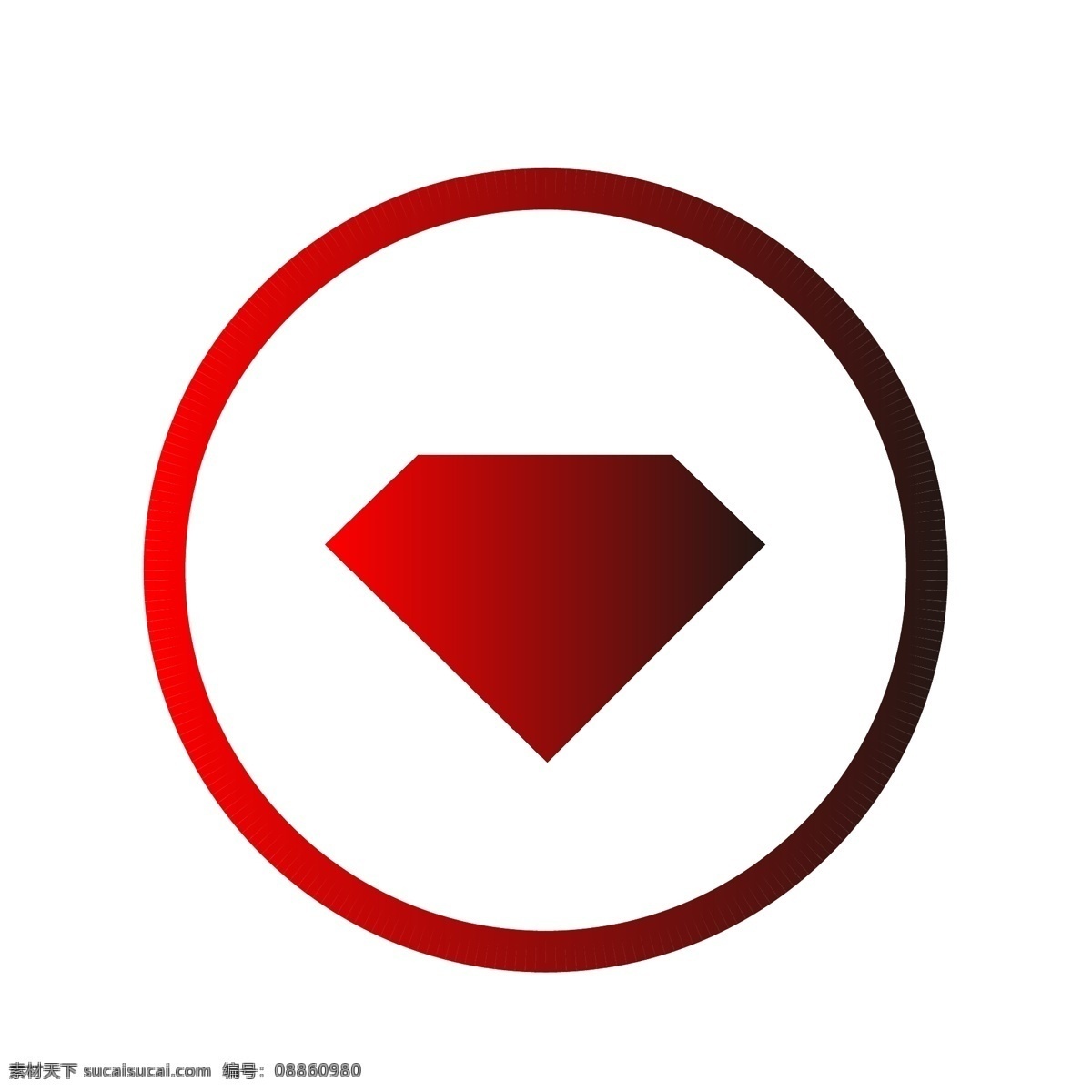 红色 砖石 会员 权益 会员权益 app 网页 图标