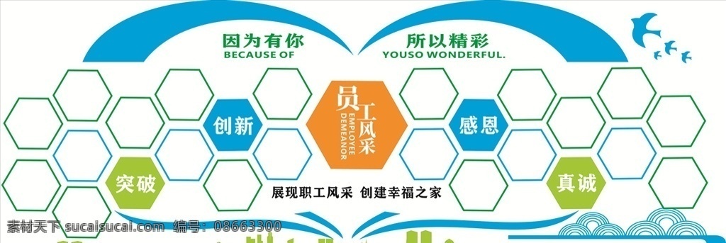 职工风采 职工之家 员工风采 因为有你 所以精彩 照片墙