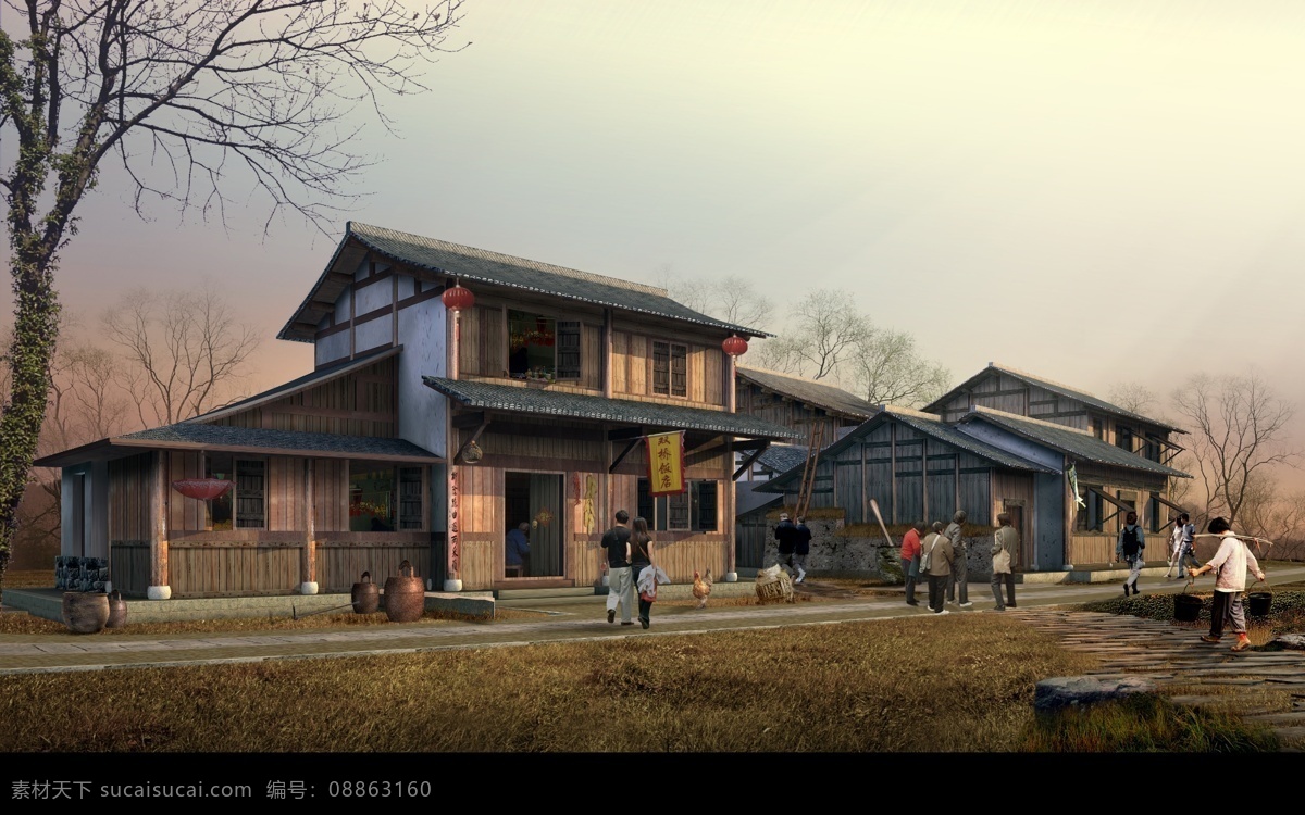 中国 古代 民宅 建筑设计 效果图 楼盘 住宅 小区 绿化 房地产 景观园林设计 园林景观 园林设计 设计欣赏 规划设计 分层 园林 园林效果图 开发 psd素材 其他psd 源文件库