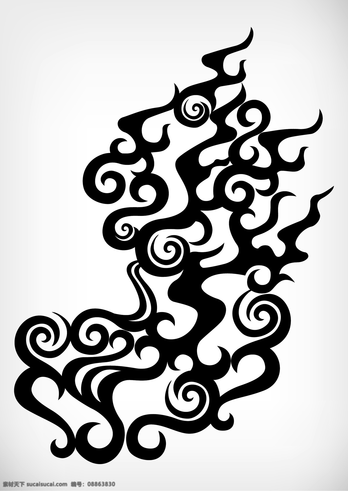 火焰花纹图案 火焰花纹 时尚花纹 背景图案 复古花纹 传统花纹 古典花纹 时尚潮流图案 底纹背景 底纹边框 矢量素材 白色