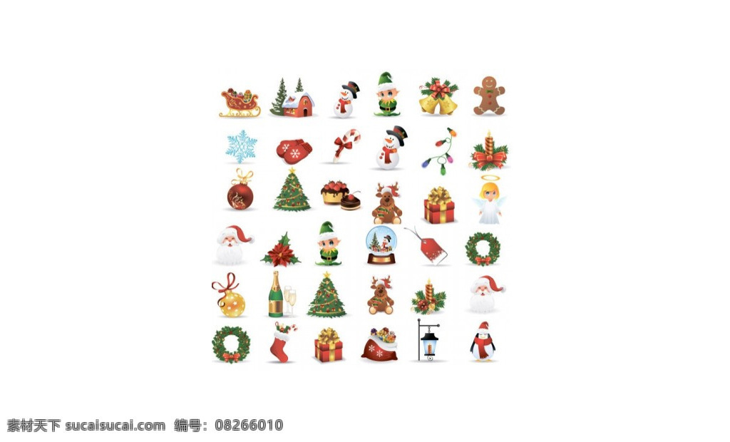 圣诞图标矢量 圣诞 图标矢量