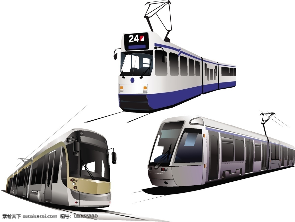 电车 矢量 火车 交通工具 矢量素材 公共交通 矢量图 现代科技