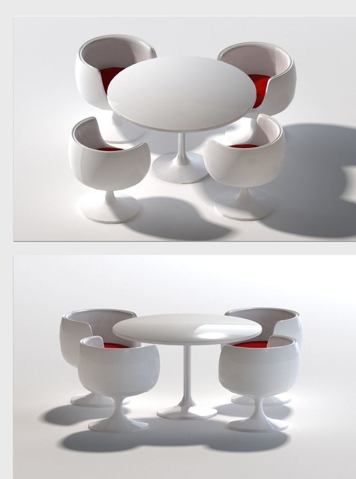 现代 桌椅 家具 餐桌 餐椅 餐椅餐桌 现代家具 欧式 分层 max