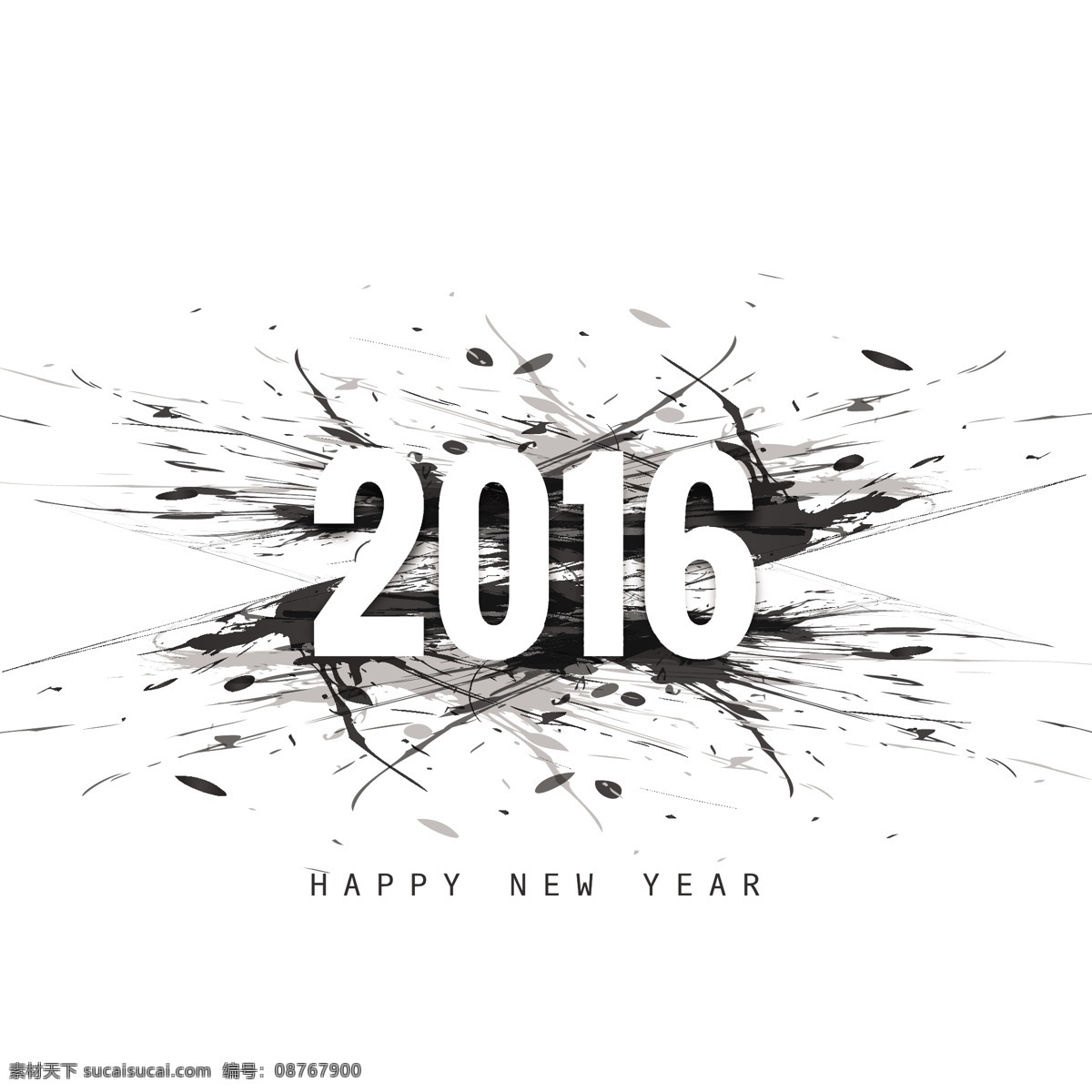 2016 新年卡 风格 垃圾 background abstract card happy new year template grunge wallpaper celebration event holiday holidays greeting grungy 白色