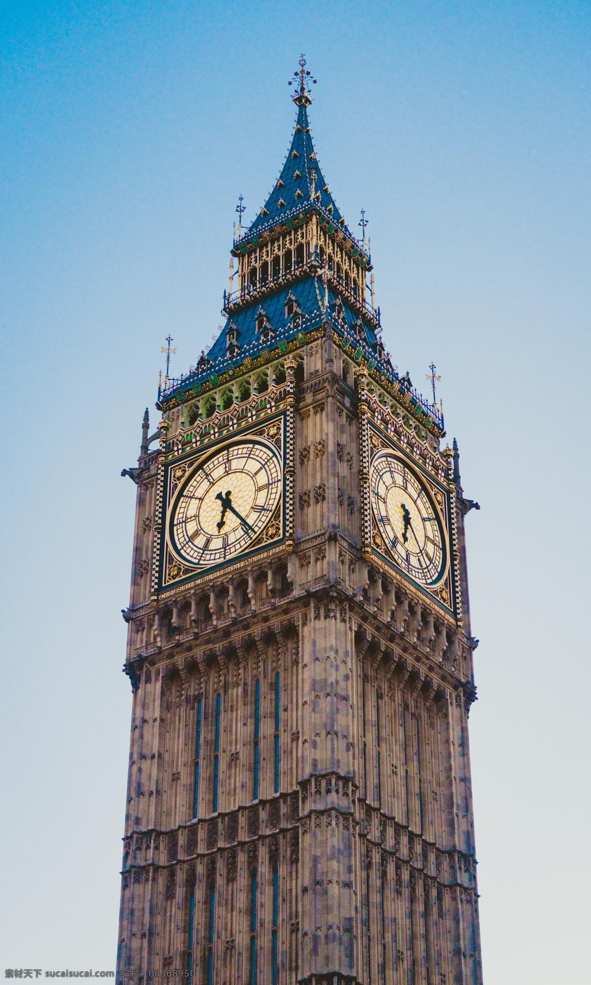 英国大本钟 大本钟 建筑 高楼 天空 壮丽 钟表 建筑景观 自然景观